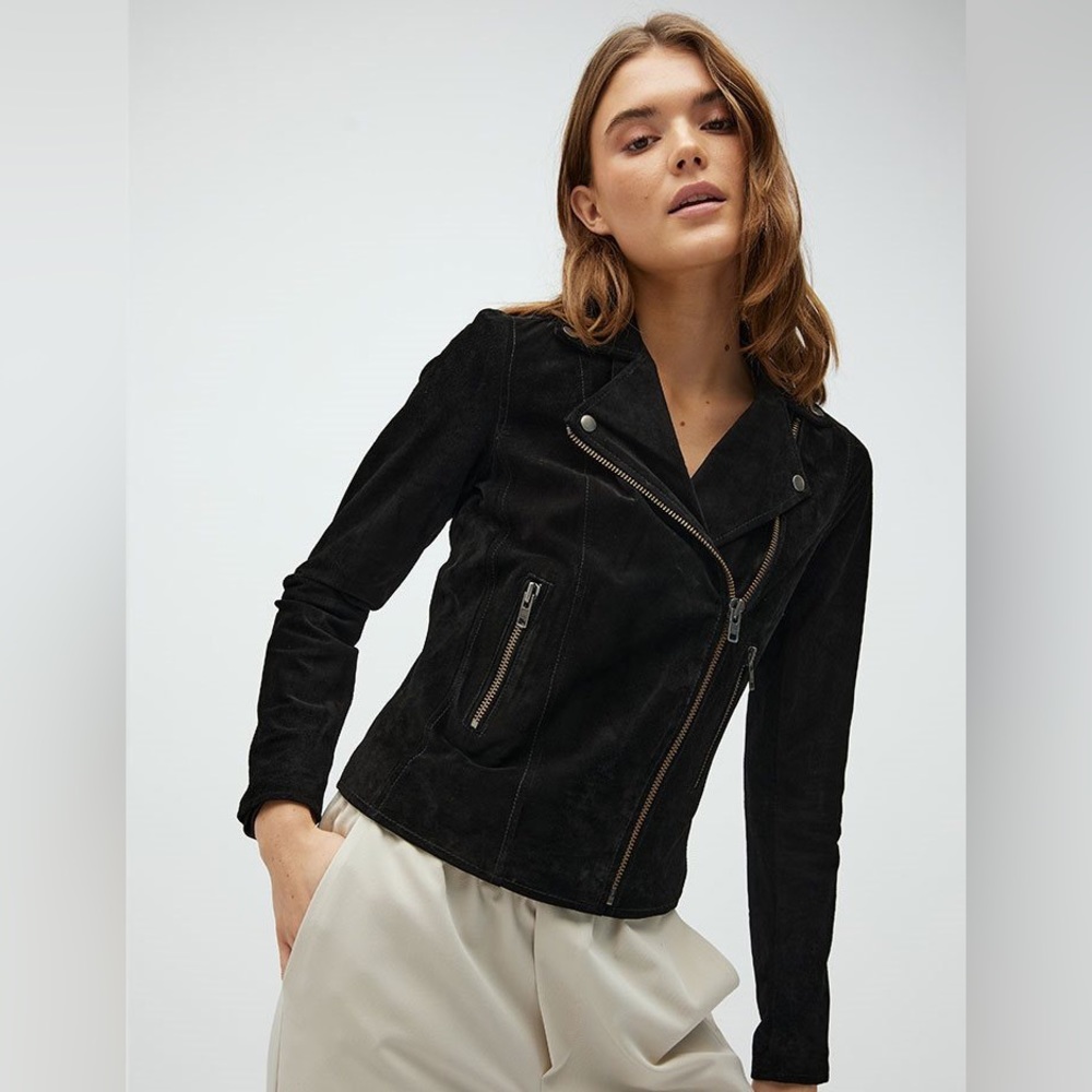 Brand new with tags mbyM real suede jacket